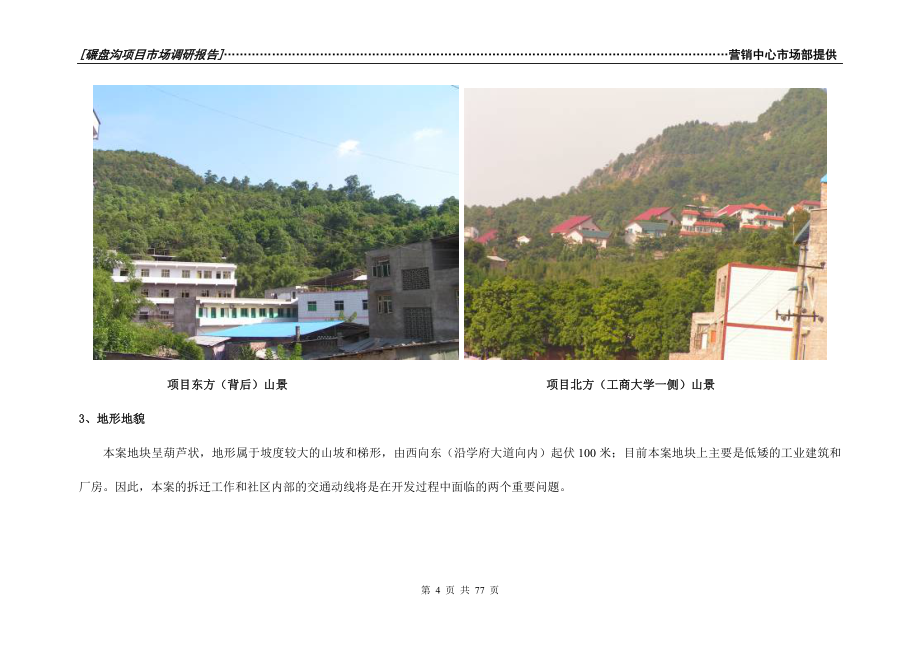 重庆南岸五公里某大型社区项目市调报告1_第4页