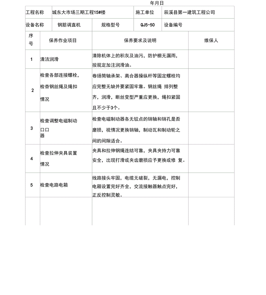 施工现场机械设备维修保养记录表[1]_第3页