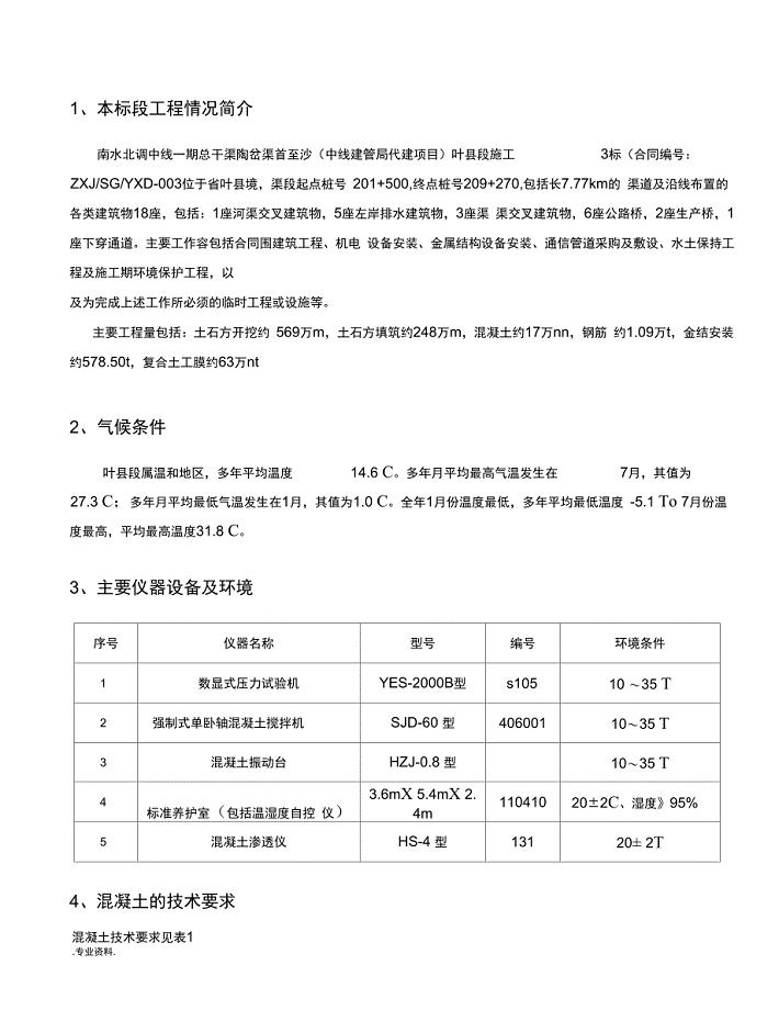 C30P8F100常态混凝土配合比报告