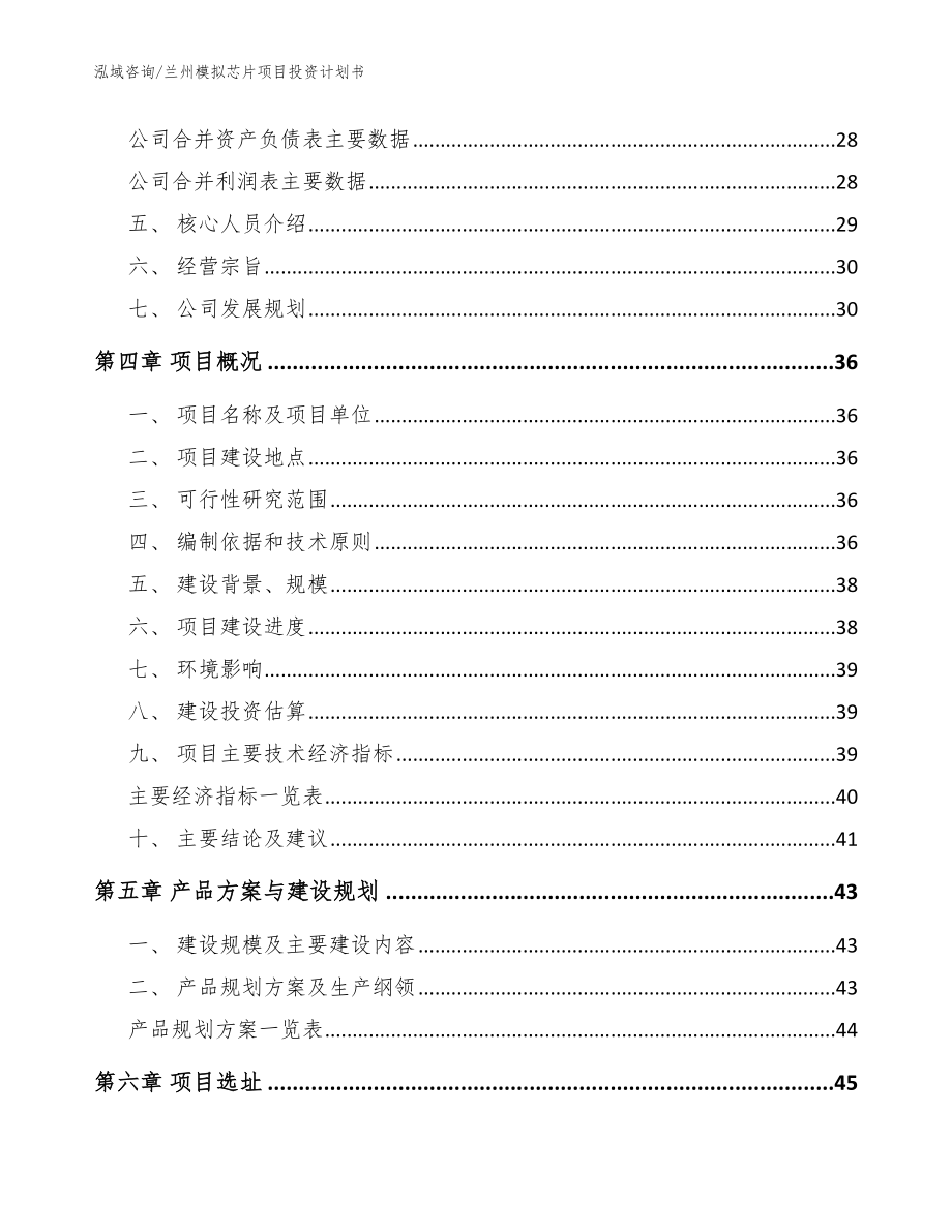 兰州模拟芯片项目投资计划书（参考模板）_第3页