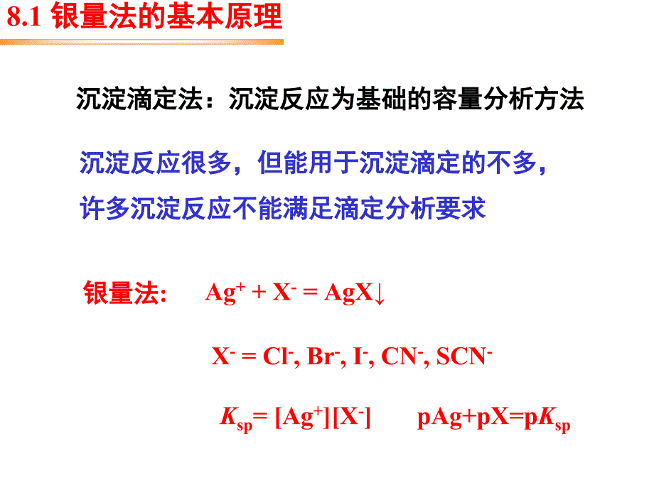 分析化学：第8章 沉淀滴定法_第2页