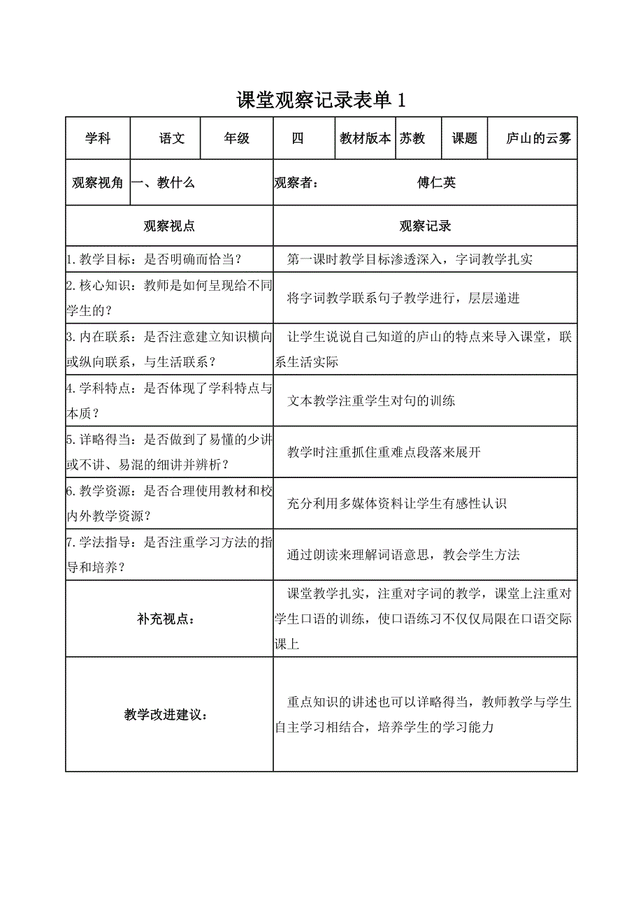 线上课例观察傅仁英_第1页