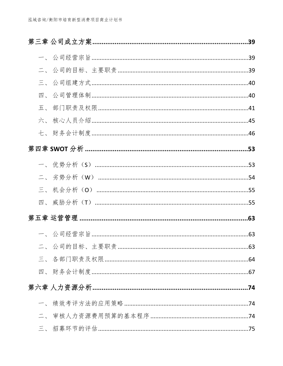 衡阳市培育新型消费项目商业计划书【范文参考】_第3页