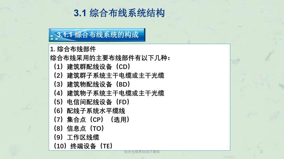 综合布线系统设计基础课件_第2页