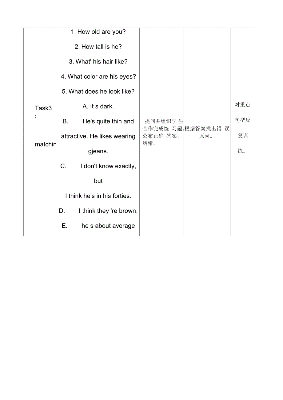 中等职业学校英语教材教案_第3页