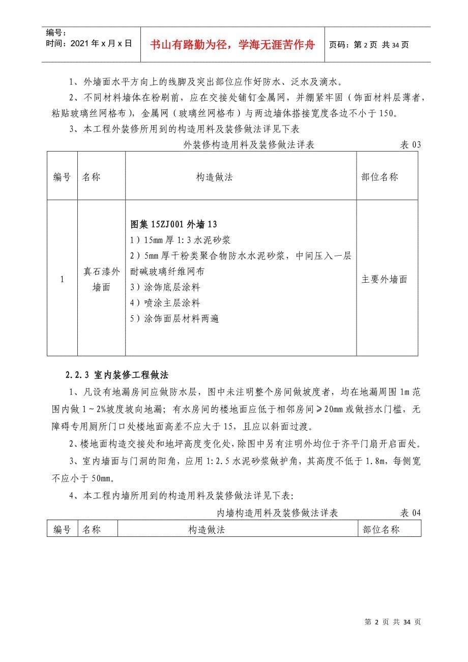 扶贫装饰装修施工方案培训资料_第5页