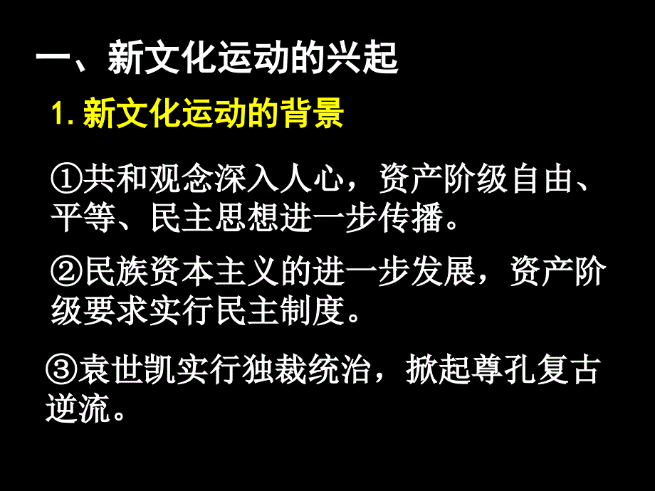 高二历史15课新青年与新文化运动)ppt课件_第3页