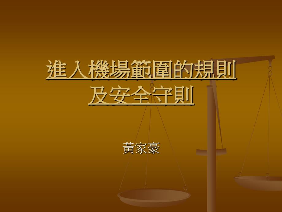进入机场範围的规则及安守则_第1页