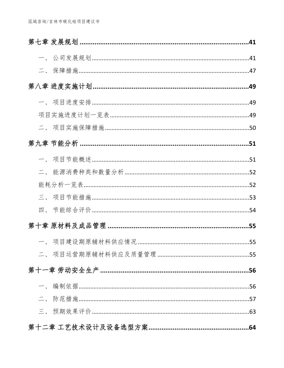 吉林市碳化硅项目建议书【参考范文】_第4页