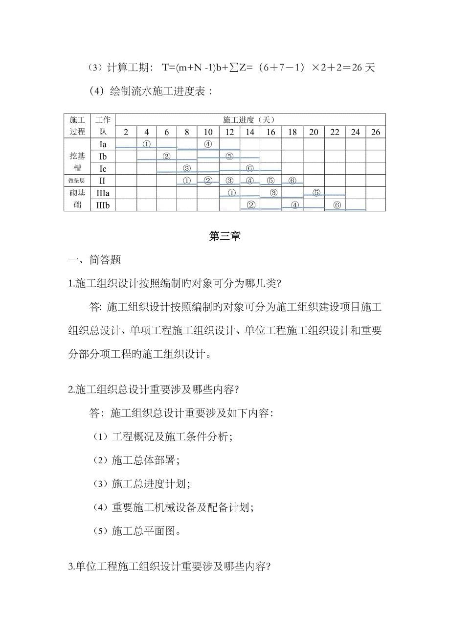 2023年建筑工程施工组织管理离线作业_第5页