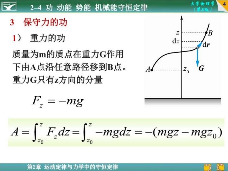 最新大学物理课件24功动能势能机械能守恒定律教学课件_第4页