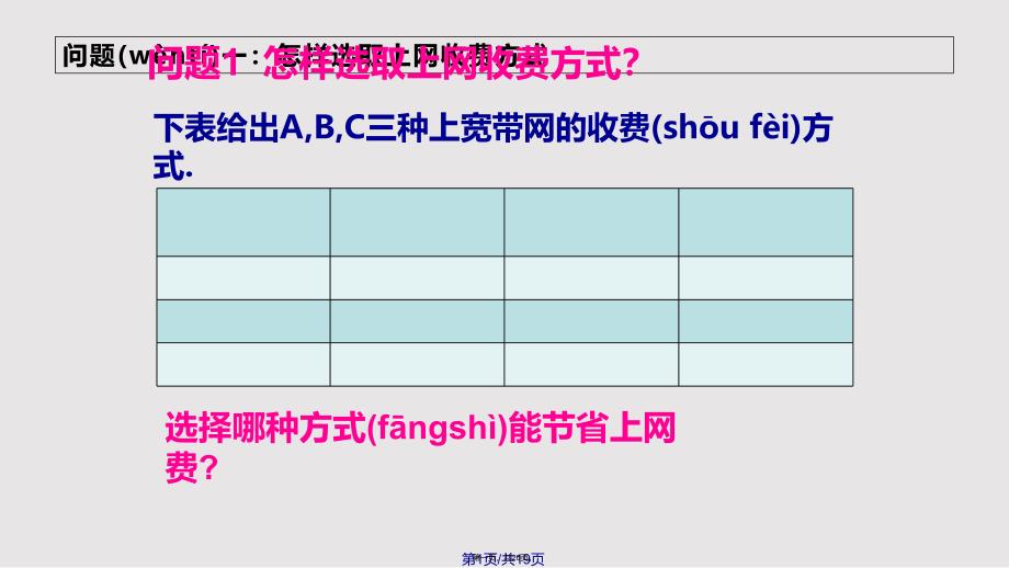 19.3课题学习--选择方案1实用教案_第1页