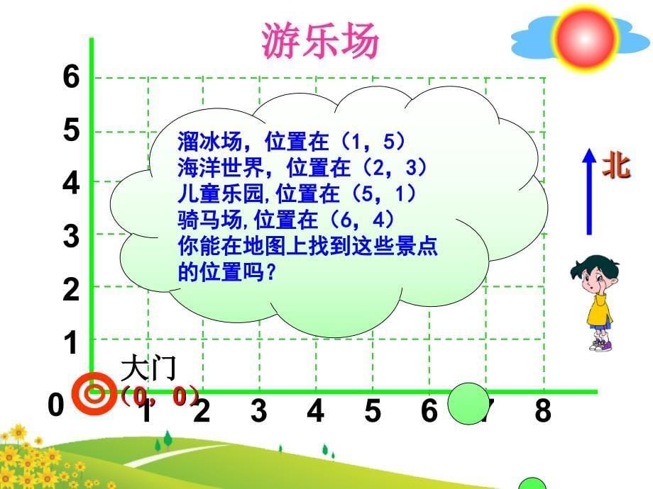 小学四年级数学北师大版小学数学四年级上册确定位置_第5页