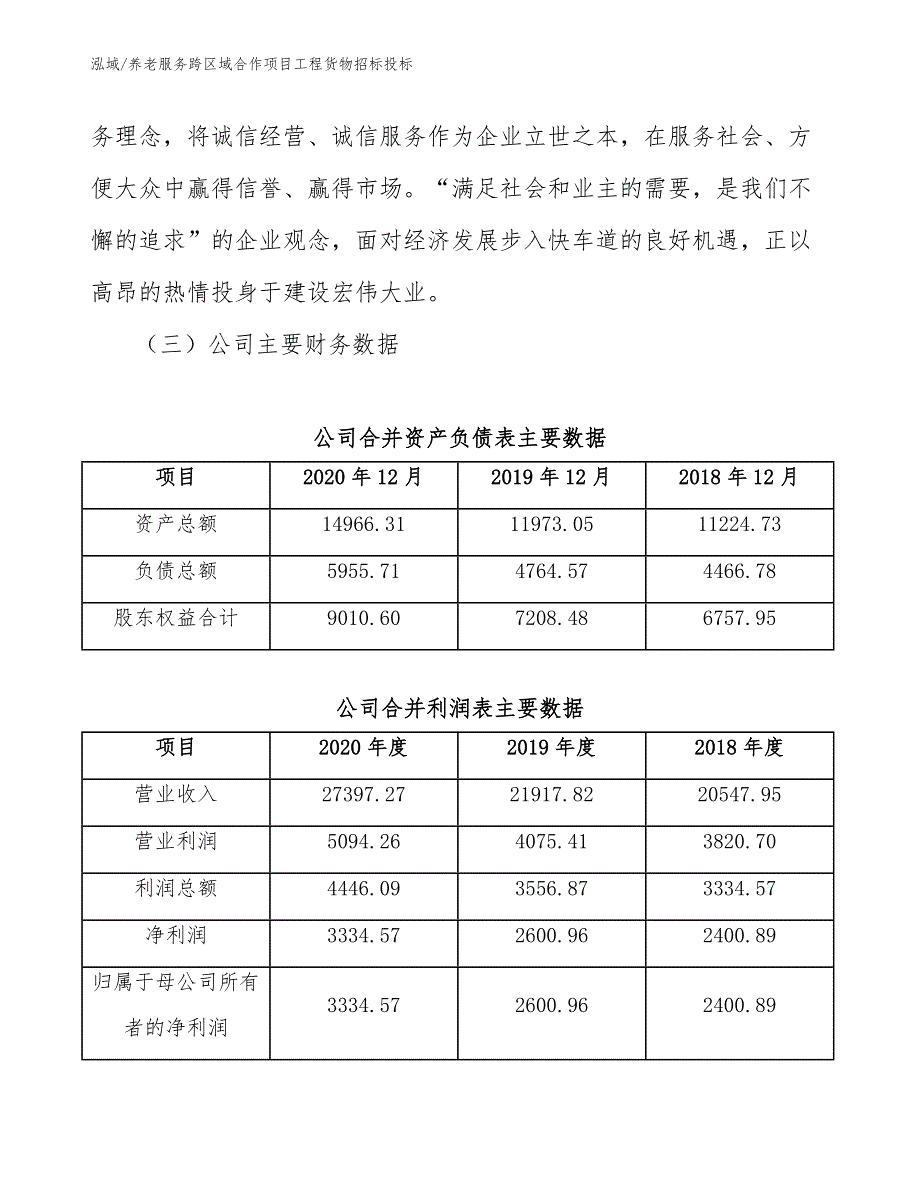 养老服务跨区域合作项目工程货物招标投标_第3页