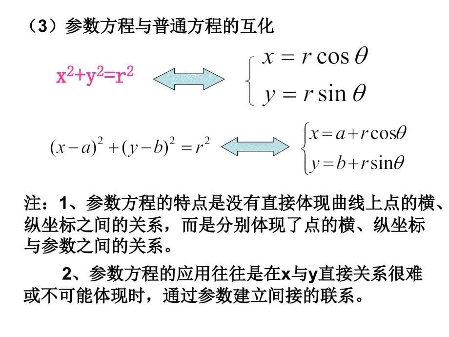 参数方程的概念及圆的参数方程课件_第5页