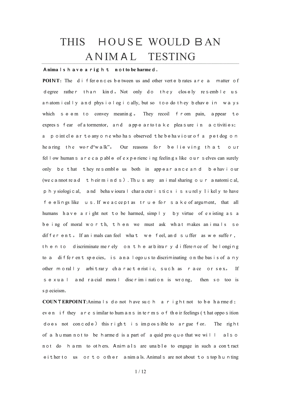 Should-we-ban-animal-testing-是否应该禁止动物实验_第1页