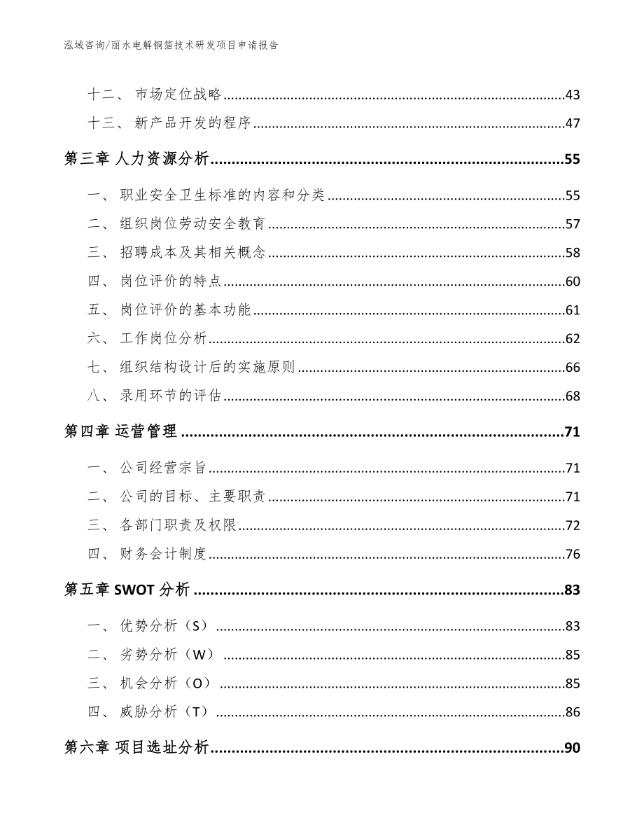 丽水电解铜箔技术研发项目申请报告_第2页