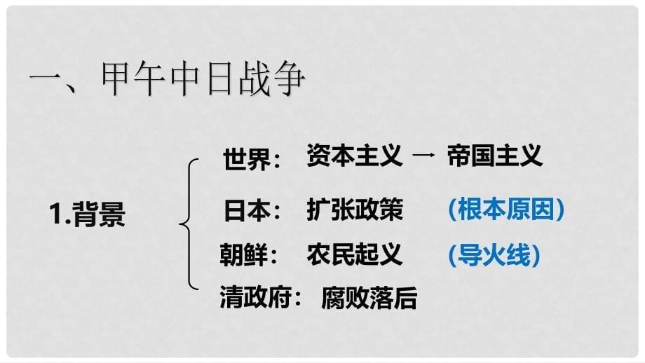 高中历史 第四单元 近代中国反侵略、求民主的潮流 第12课 甲午中日战争和八国联军侵华课件1 新人教版必修1_第5页