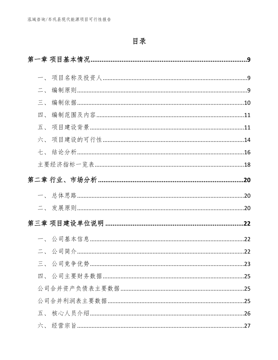 岑巩县现代能源项目可行性报告_第2页