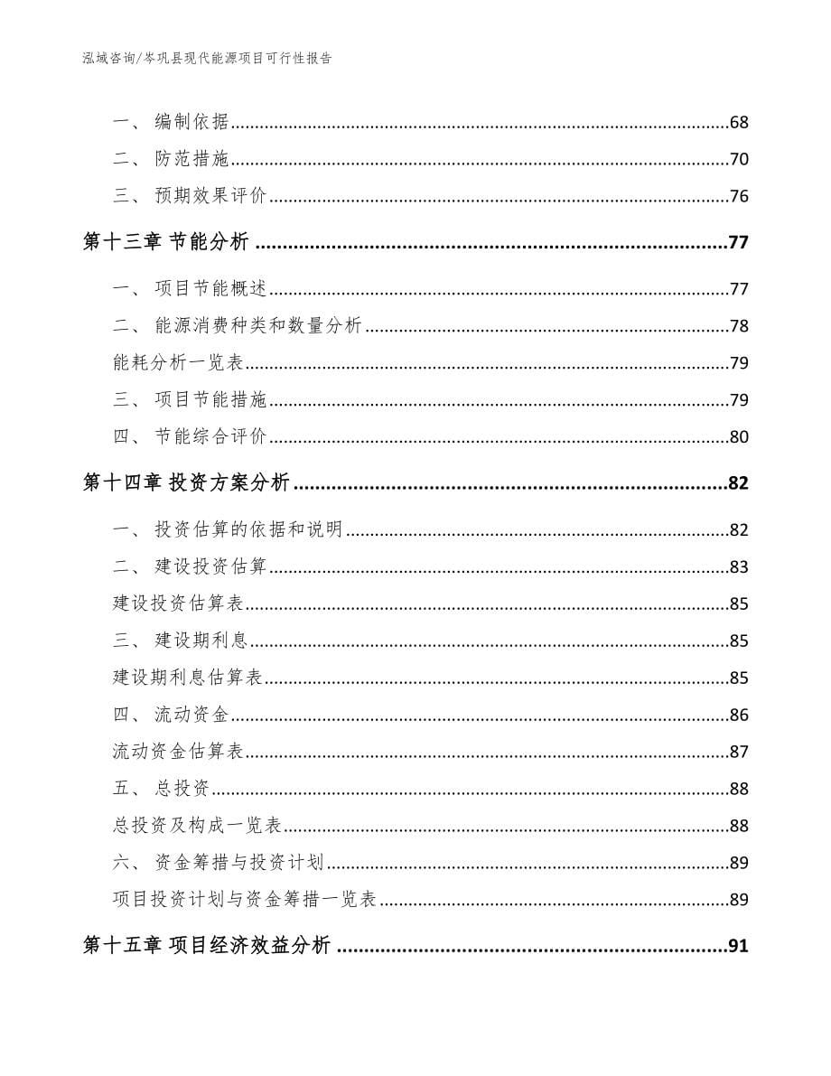 岑巩县现代能源项目可行性报告_第5页