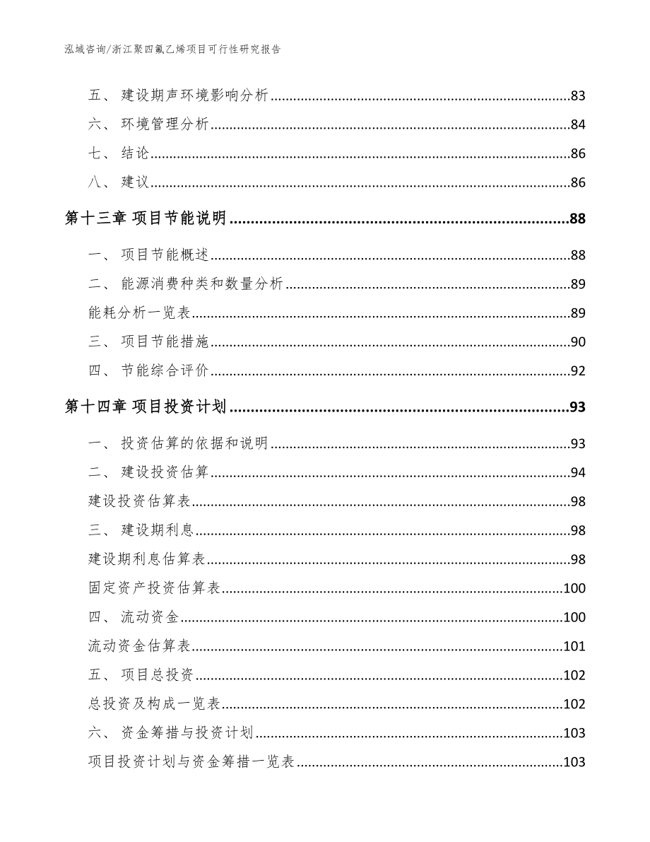 浙江聚四氟乙烯项目可行性研究报告（模板范本）_第4页