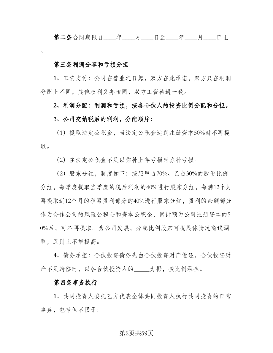 公司投资合作协议范文（九篇）.doc_第2页