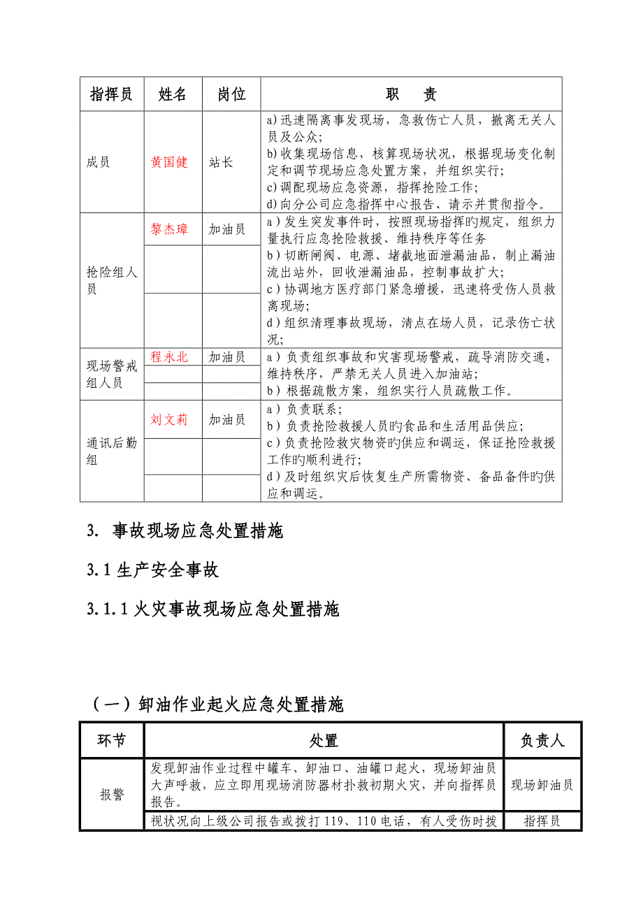 加油站事故现场处置专题方案_第3页