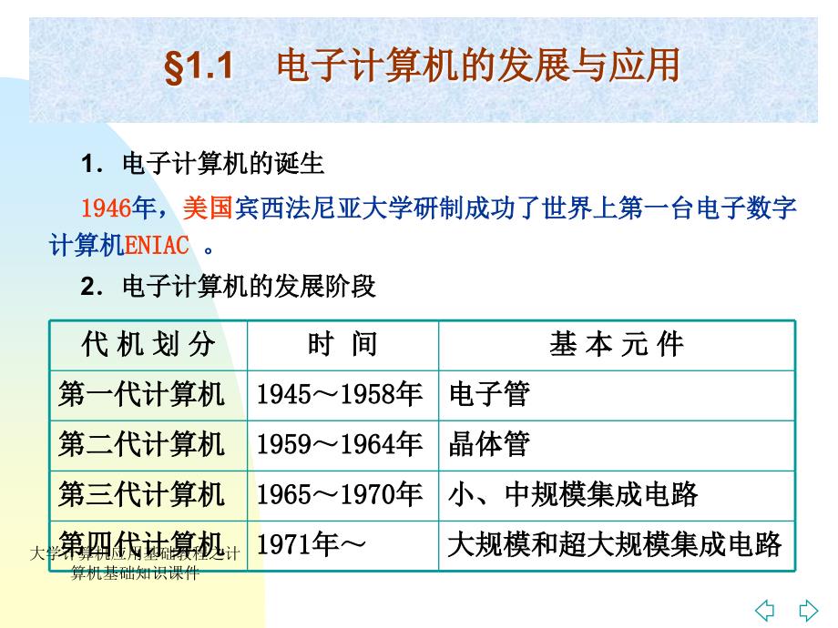 大学计算机应用基础教程之计算机基础知识课件_第3页