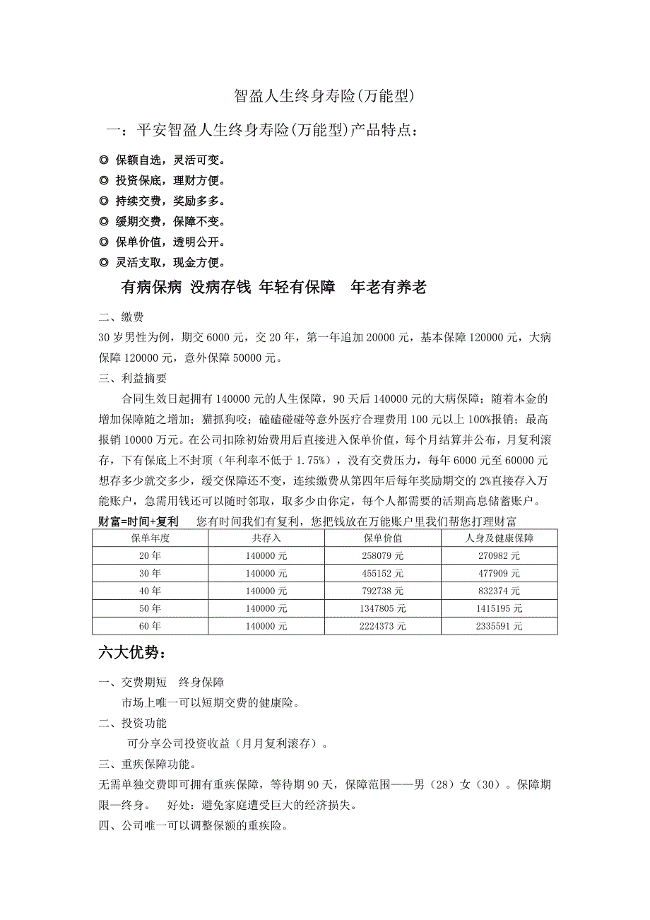 智盈人生终身寿险(万能型).doc_第1页