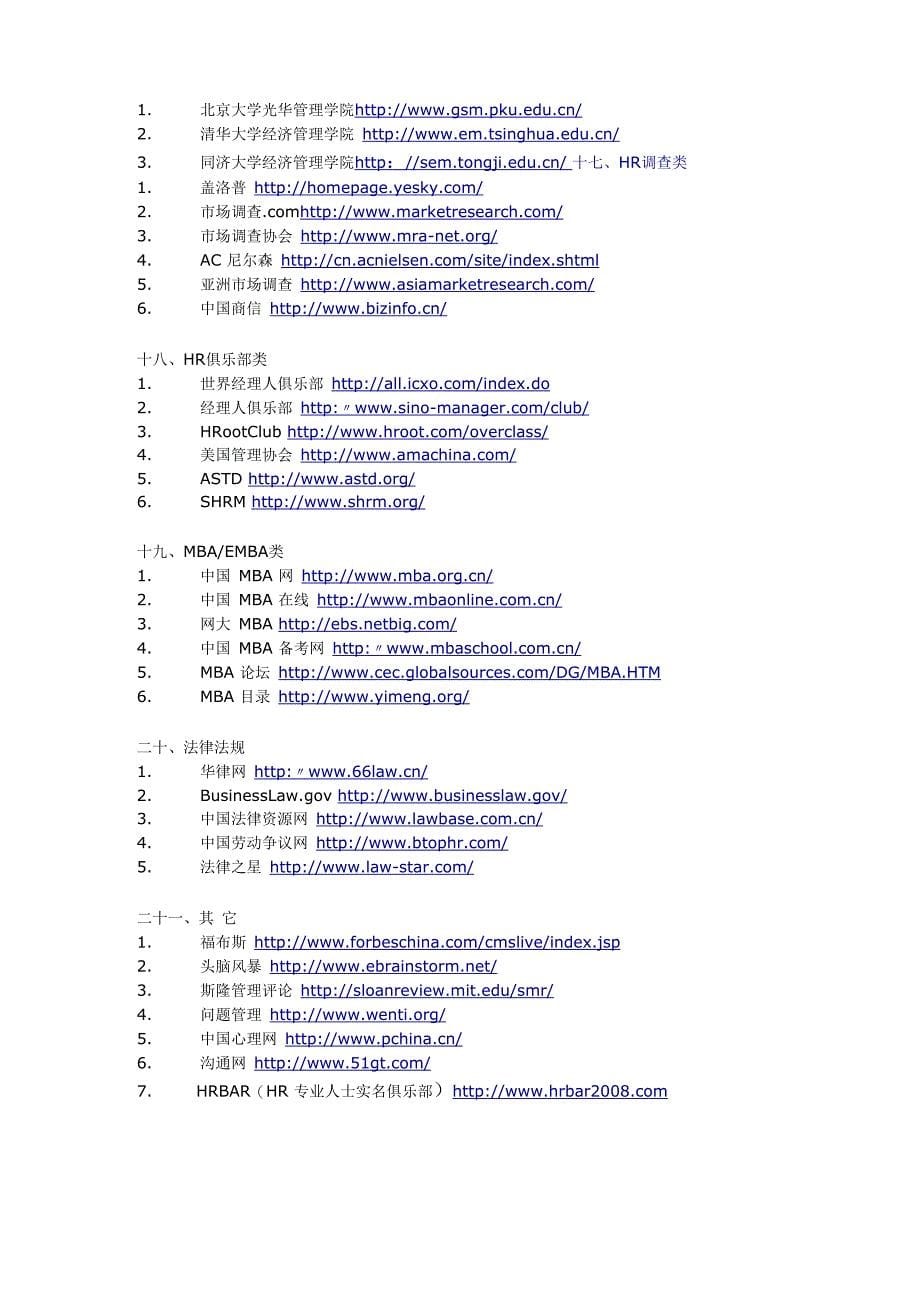 HR常用网站200个_第5页