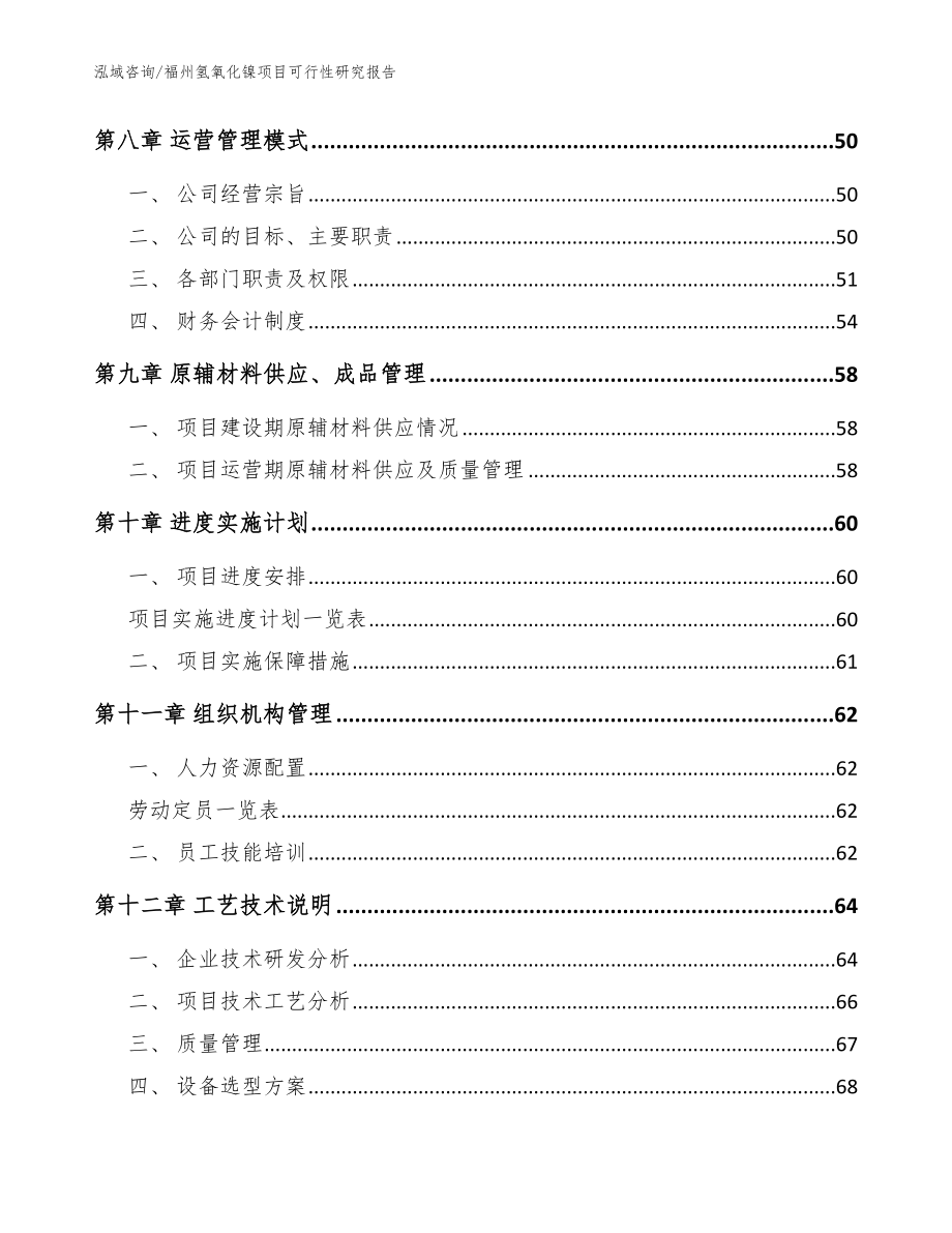 福州氢氧化镍项目可行性研究报告（模板参考）_第4页