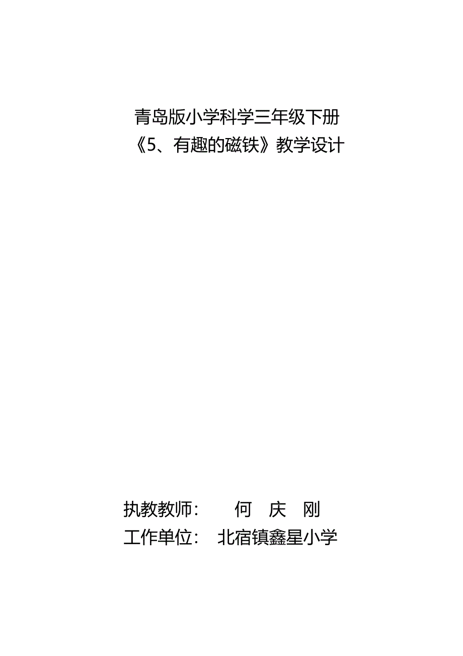 有趣磁铁教学设计.doc_第1页