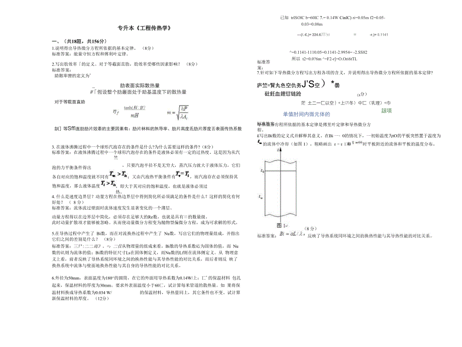 专升本《工程传热学》_第1页