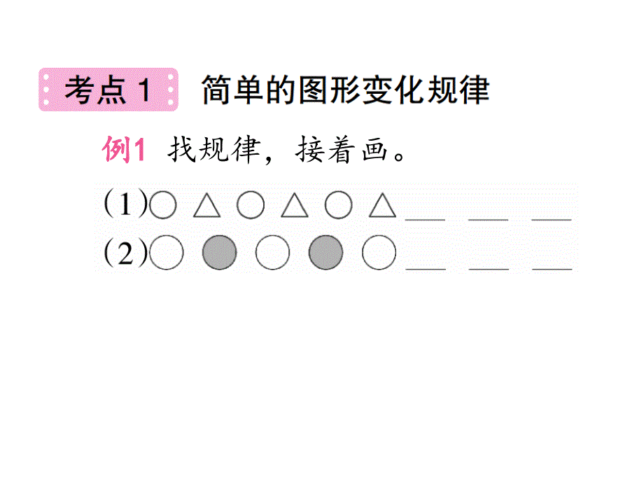 人教数学一下第7单元找规律整理和复习课件_2_第3页