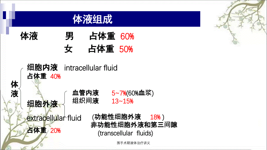 围手术期液体治疗讲义_第1页