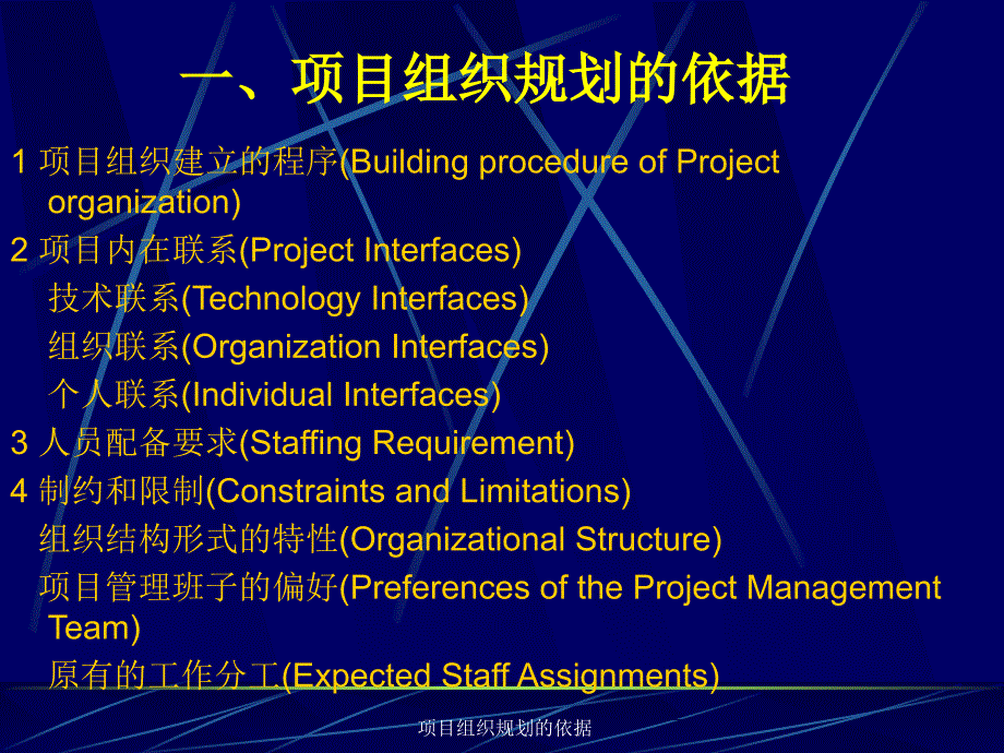 项目组织规划的依据课件_第1页