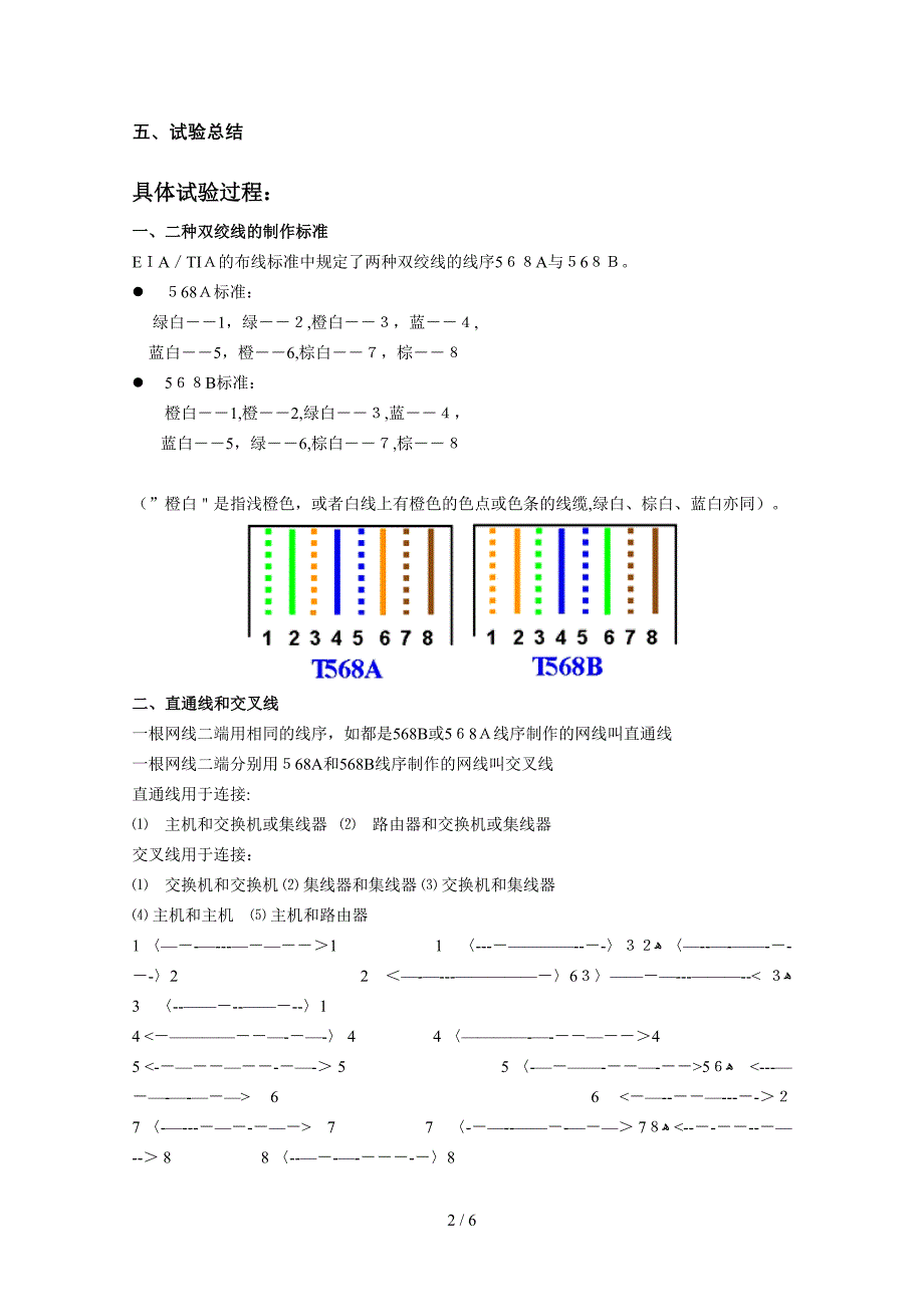 实验二：网线的制作_第2页