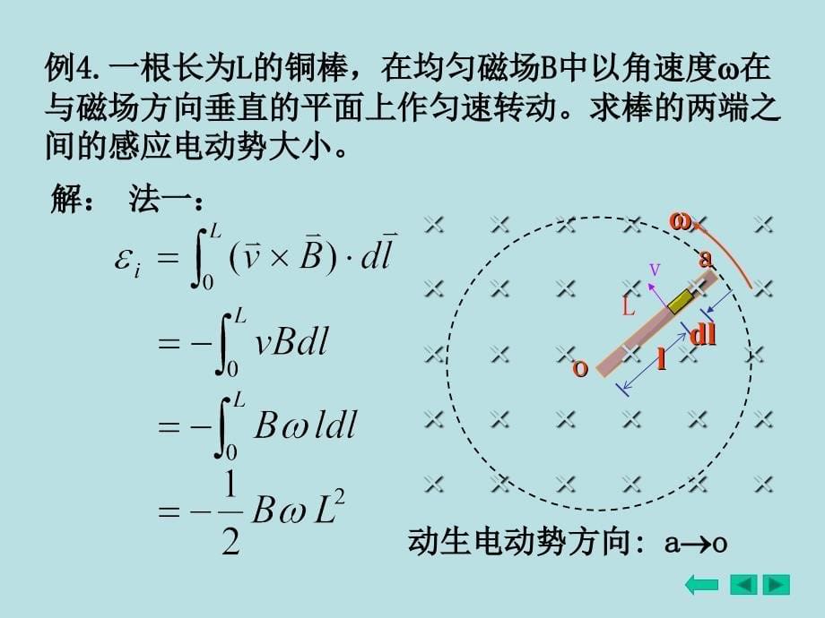 匝线圈若线圈以角速度作匀速转动求线圈中的感应电动势课件_第5页