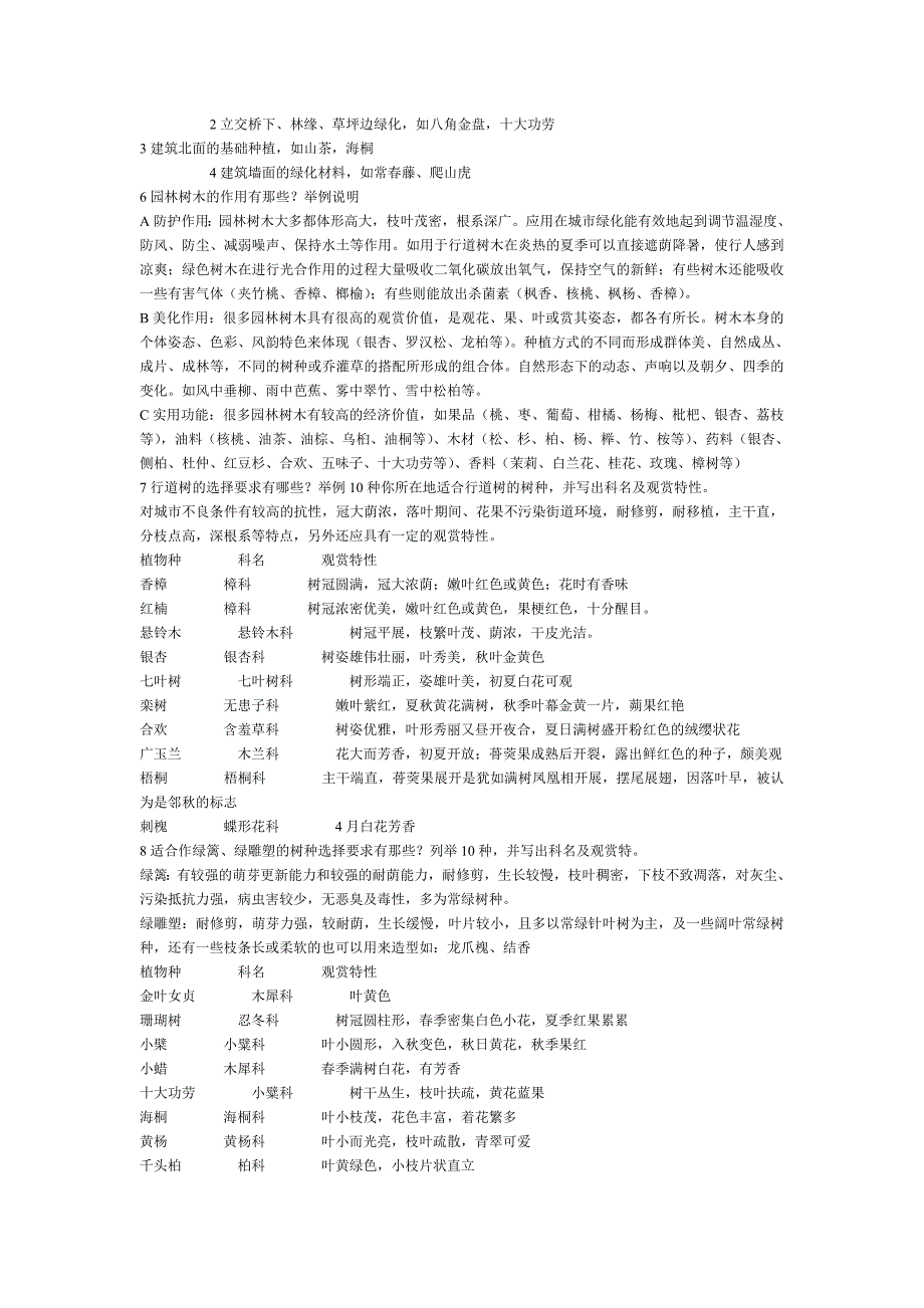 《园林树木学》18个复习思考题_第3页