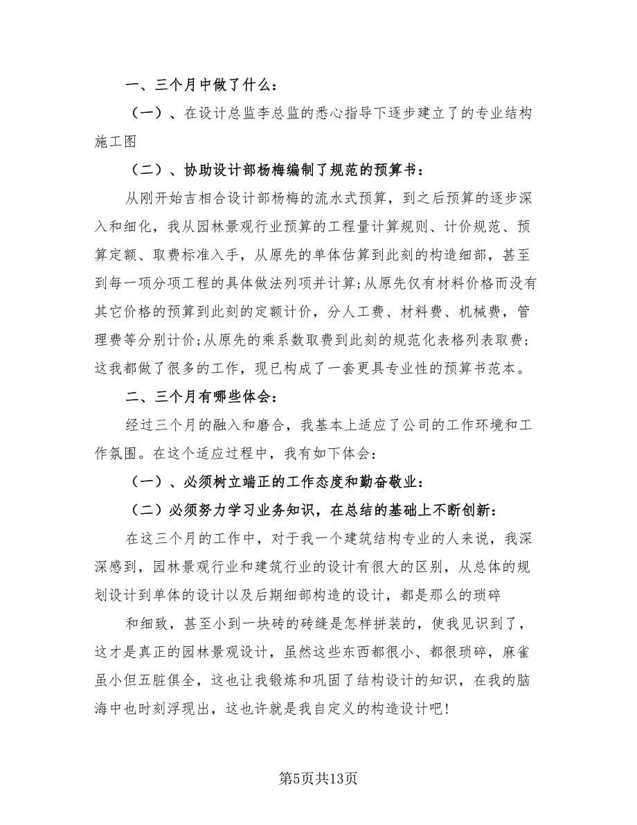 2023年设计师个人年度工作总结范文（4篇）.doc_第5页