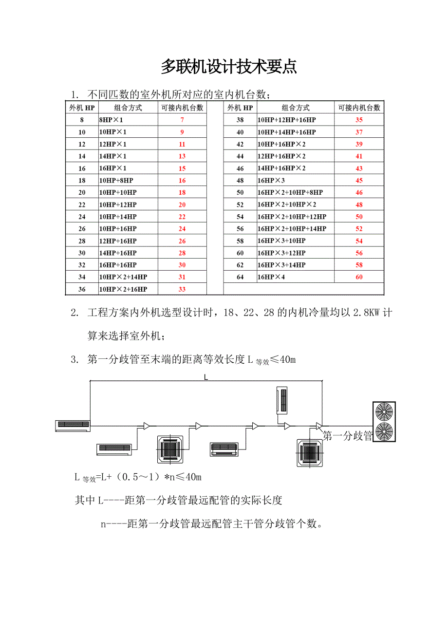 多联机设计技术要点.doc_第1页