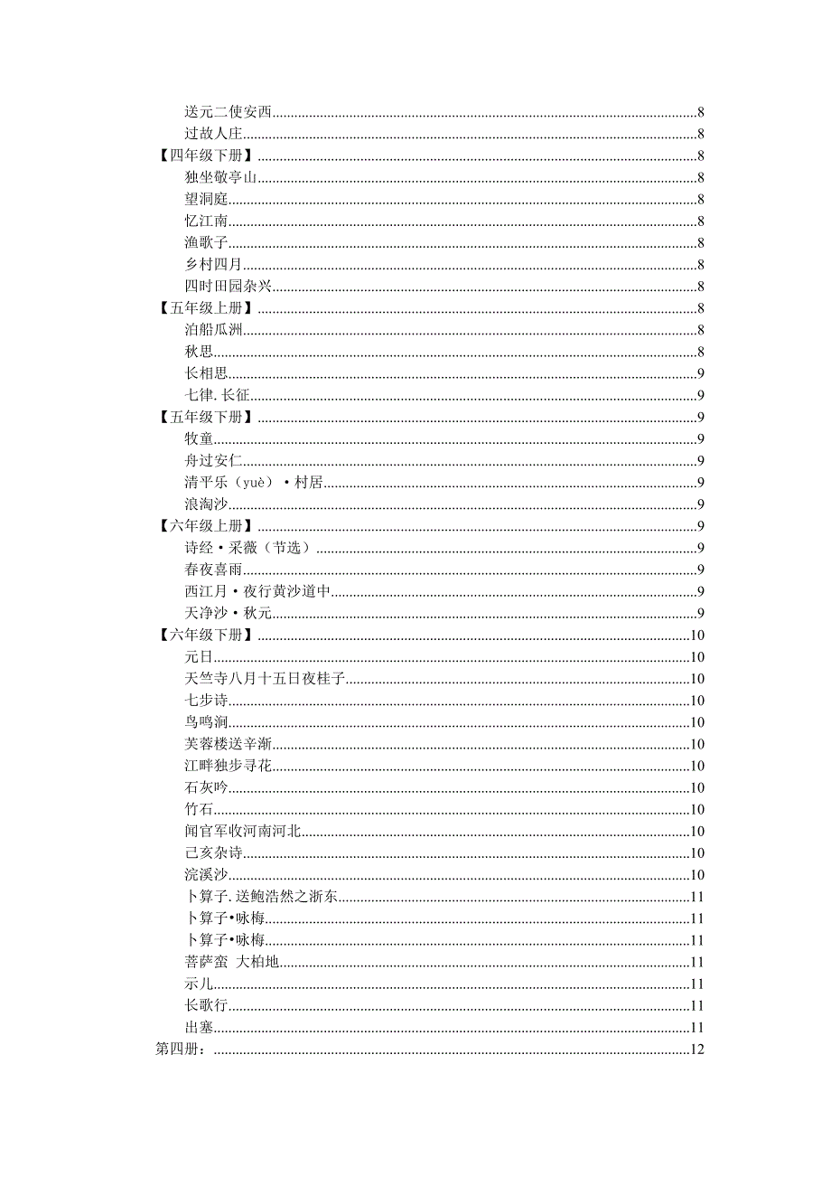 人教版小学语文1-6年级古诗文、日积月累精粹.doc_第2页