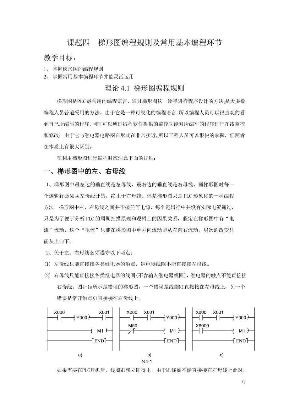 014课题四理论4.1梯形图编程规则.doc_第1页