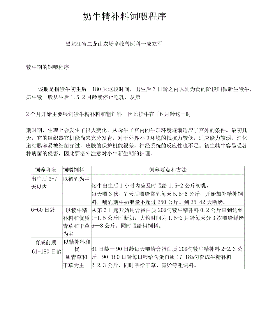 奶牛精补料饲喂程序_第1页