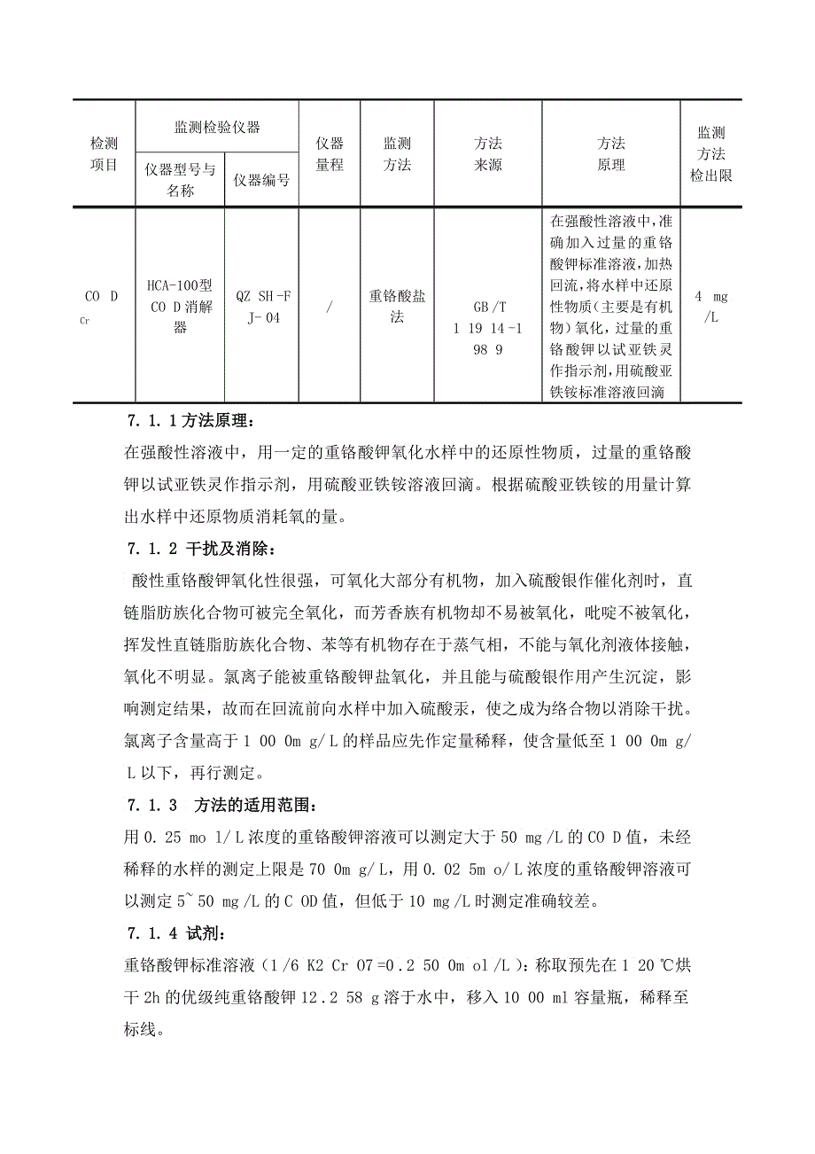 医药废水中COD的监测报告洪澄_第4页