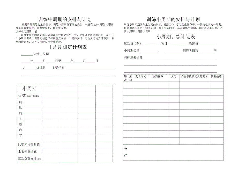 训练中周期的安排与计划_第1页