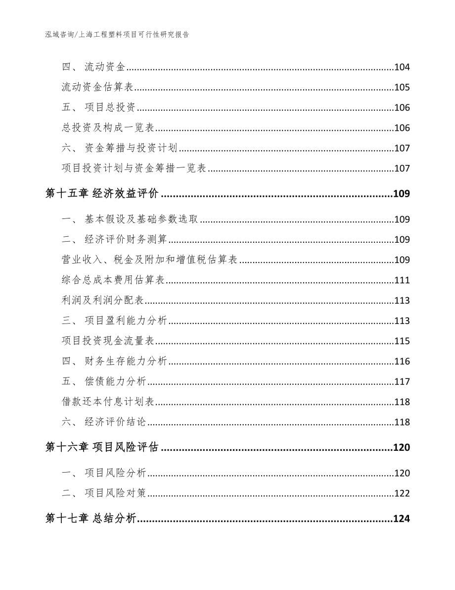 上海工程塑料项目可行性研究报告范文_第5页
