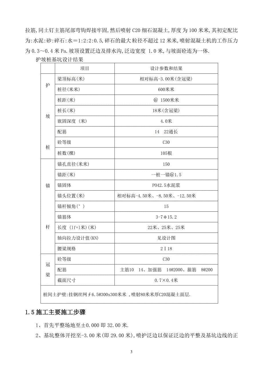 地下车库旁排桩锚索基坑支护施工组织方案范本_第5页