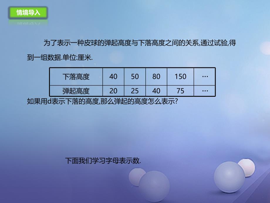 七年级数学上册2.1.1字母表示数课件新版北京课改版_第2页