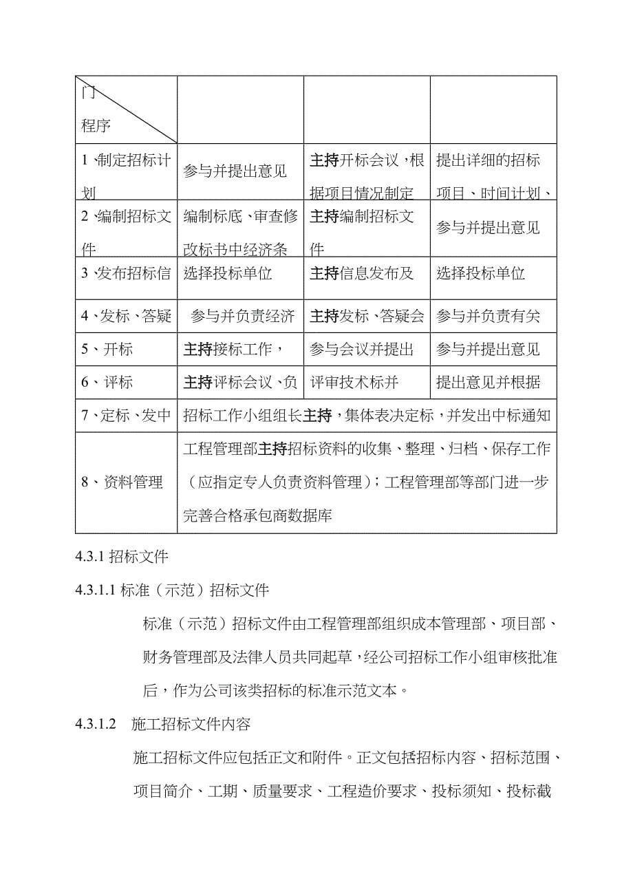 某地产企业工程招标管理制度_第5页